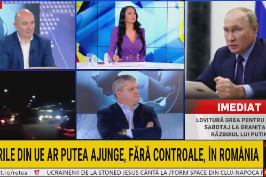Codrin Ștefănescu în direct la Realitatea TV, în emisiunea ”România Suverană” moderată de Alexandra Păcuraru