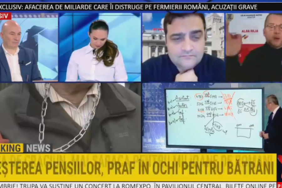 Codrin Ștefănescu în direct la Realitatea TV, în emisiunea ”România Suverană!